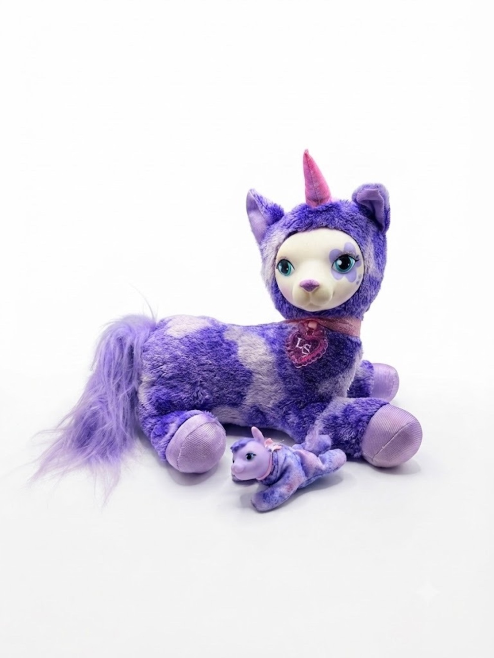 Just Play Llamacorn Surprise Purple Unicorn Llama Plush Stuffed Animal with Baby
